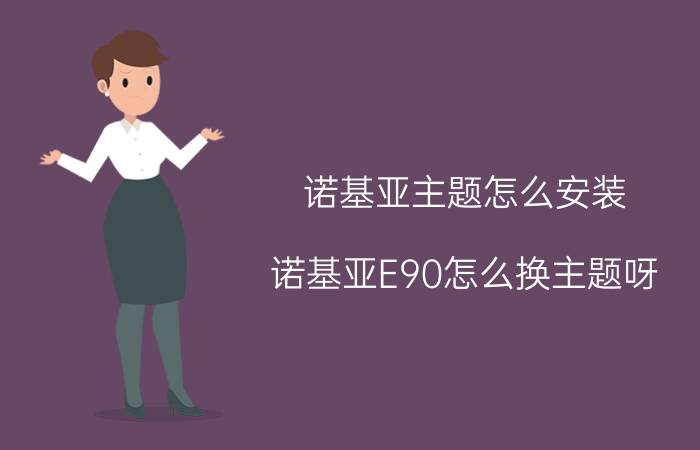 诺基亚主题怎么安装 诺基亚E90怎么换主题呀？